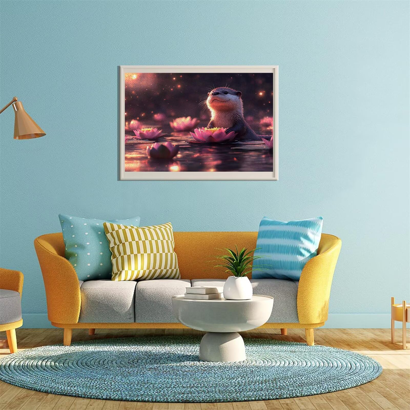 Puzzle Erwachsene 2000 Teile Otter Tier Educa Jigsaw für Kinder ab 8 Jahren Mädchen Jungen, Erwachsene Impossible Klassische Puzzles Schwer, Anspruchsvoll Spielspaß, Als Familienspiel 70x99cm t-928