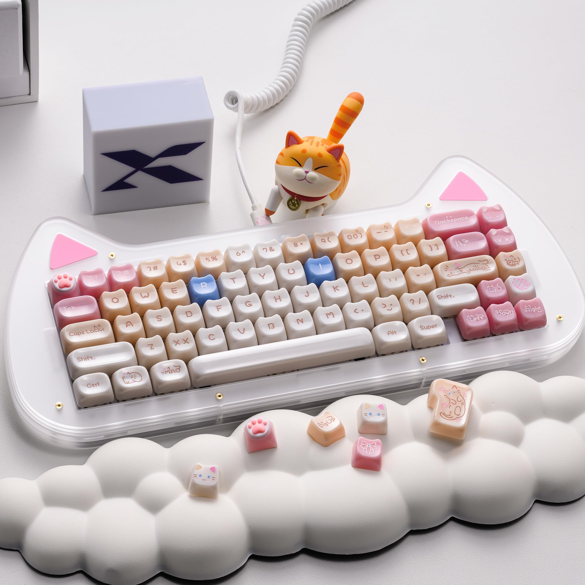 Amazon.com: HITIME x XVX Jelly Keycaps - Cute Jade Keycaps