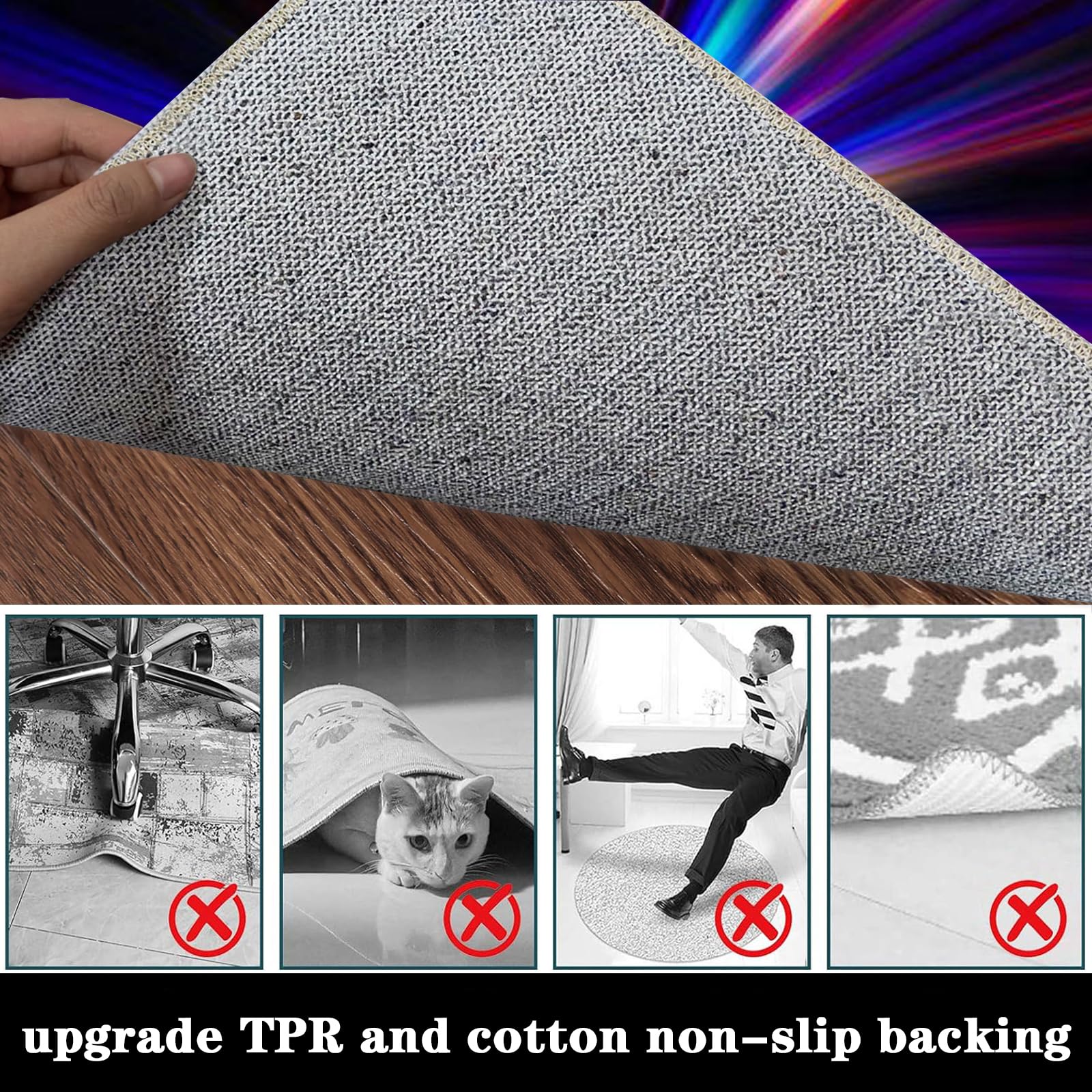 Computer Gaming Chair Mat, Color2, 90 x 140 cm - Image 6