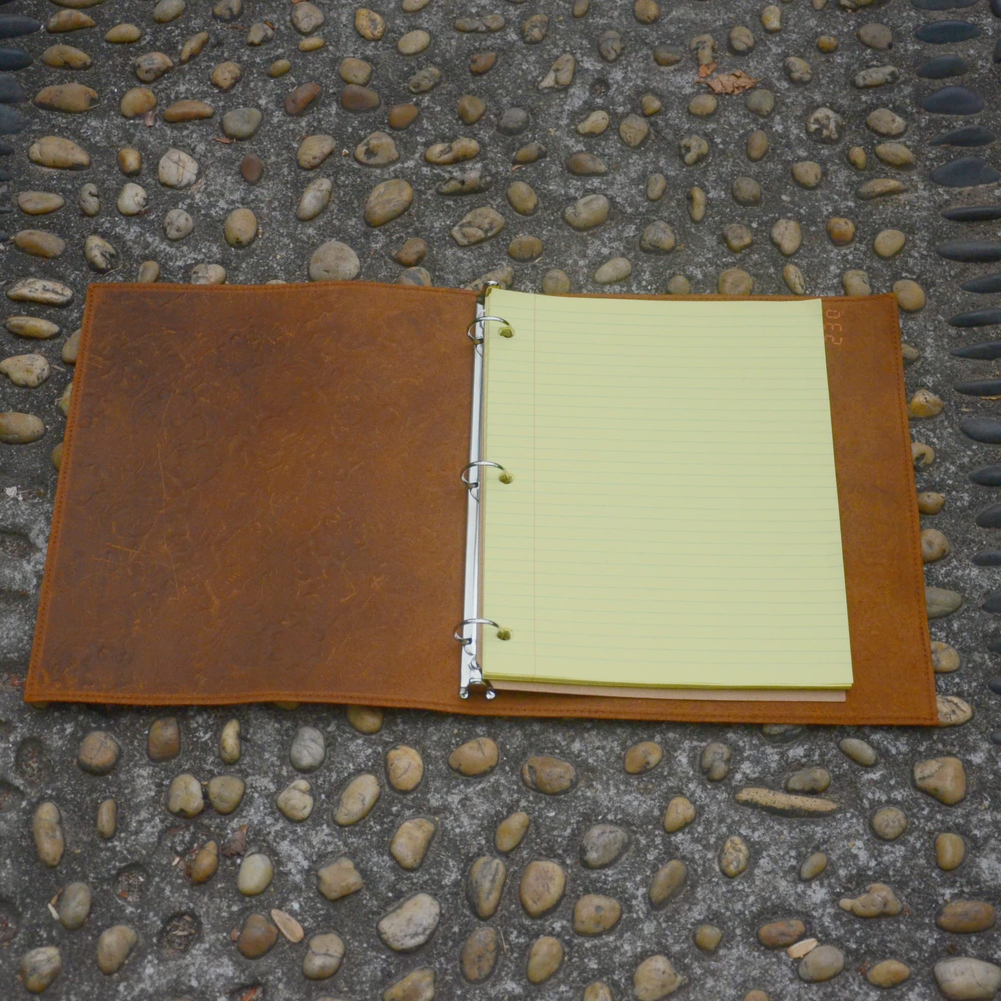 JJNUSA - Raccoglitore a 3 anelli, 2,5 cm con anelli rotondi, organizer per quaderni, formato A4, 21,6 x 27,9 cm