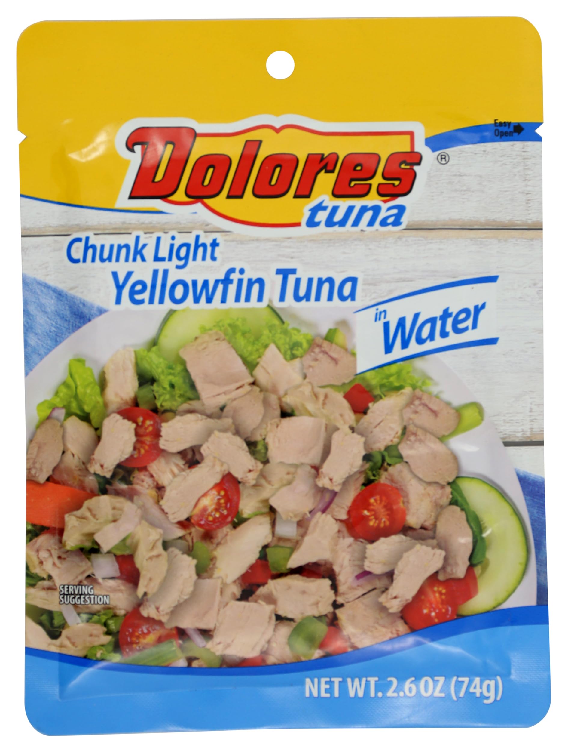 Dolores, Chunk Light Yellowfin Tuna In Wat, 2.6 Ounce