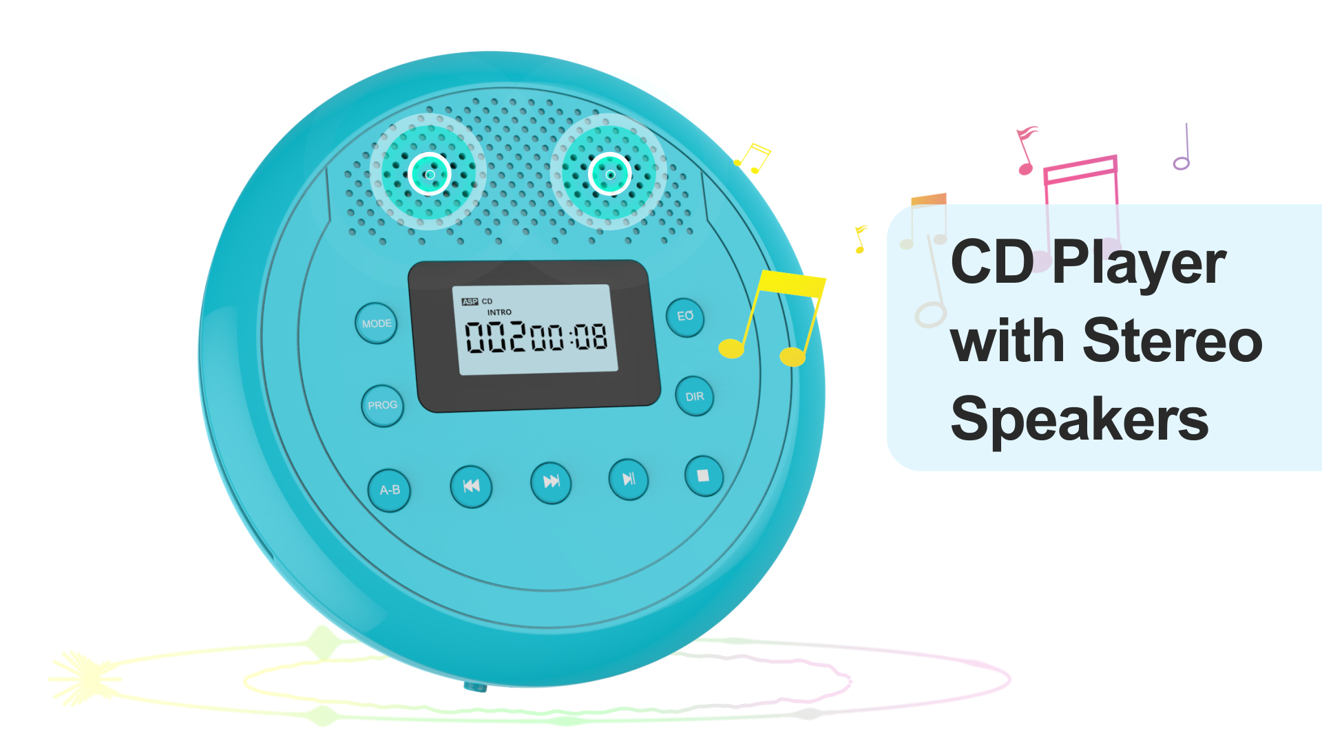 Amazon.com: CD Player Portable | Speaker Built-in Rechargeable CD