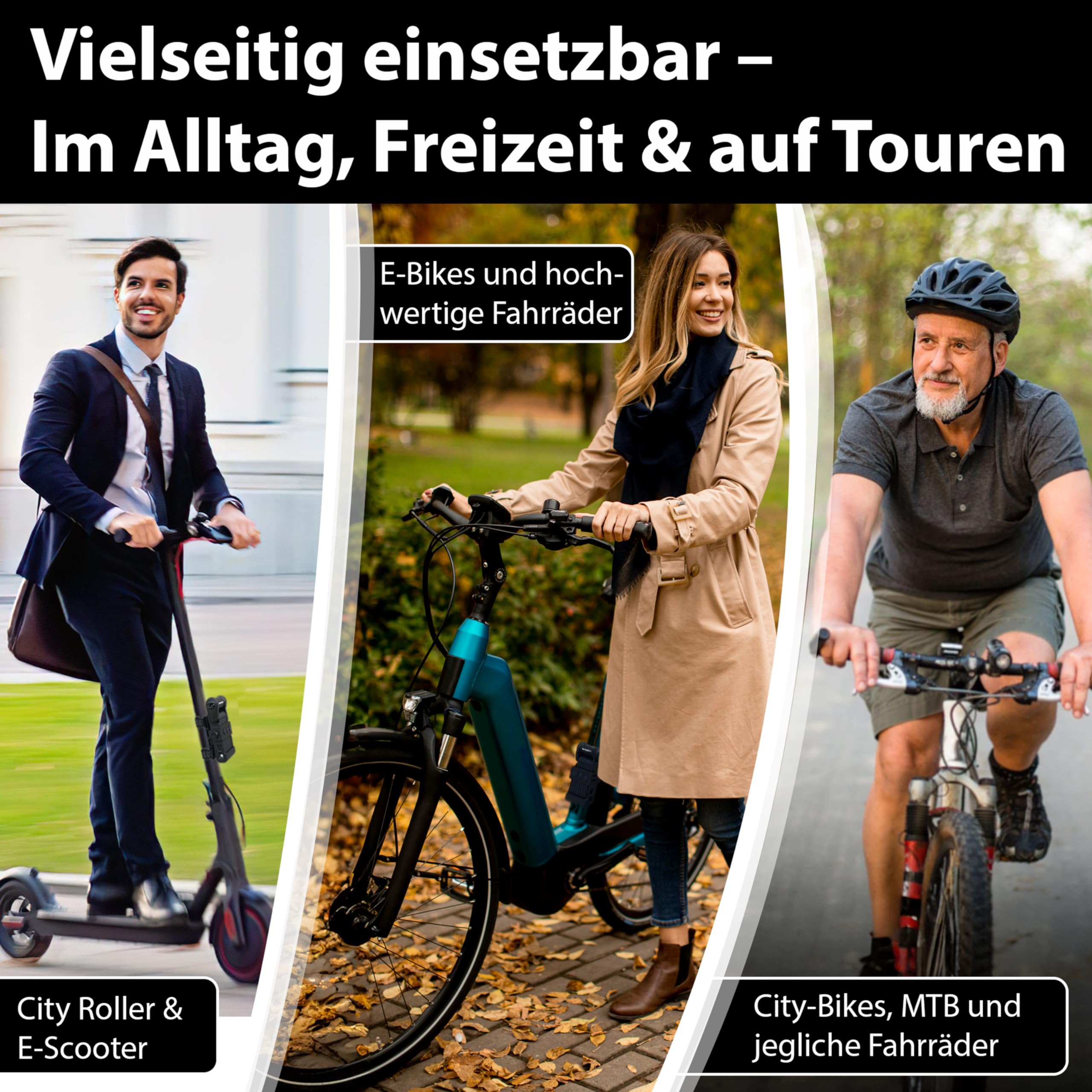 KOHLBURG Fahrrad Faltschloss höchste Sicherheit bei nur 1kg – 89cm Modell Wien – Fahrradschloss mit Halterung – sehr sicheres Fahrradschloss als e Scooter Schloss & eBike Faltschloss Fahrrad sicher