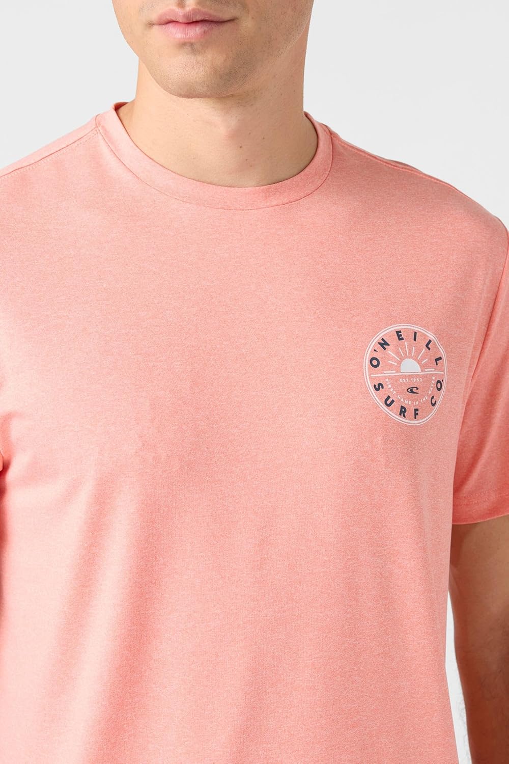 TRVLR UPF Beams Standard FIT TEE Heather Coral