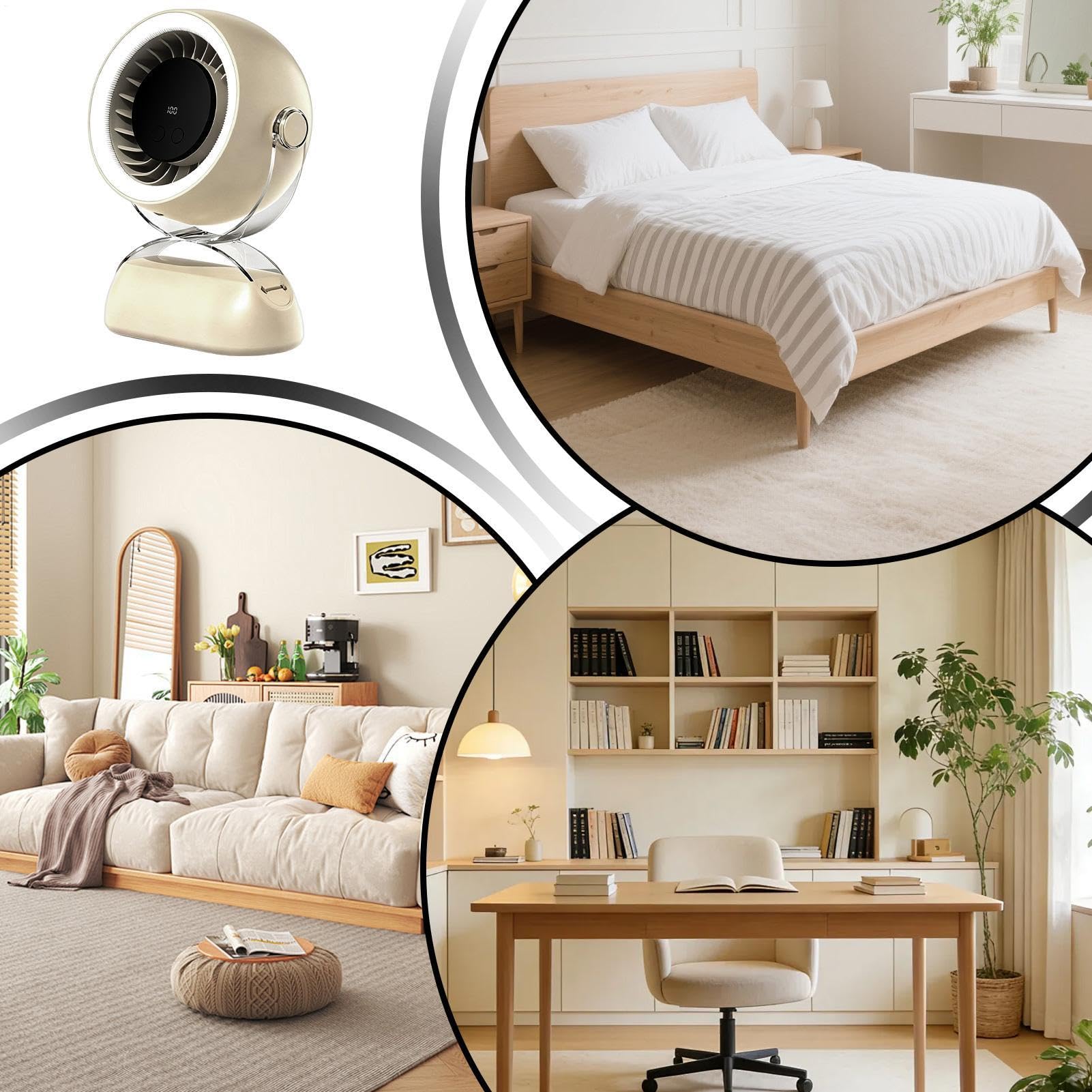Ventilatore Portatile Per Scrivania Illuminato Multifunzionale 100 Velocità