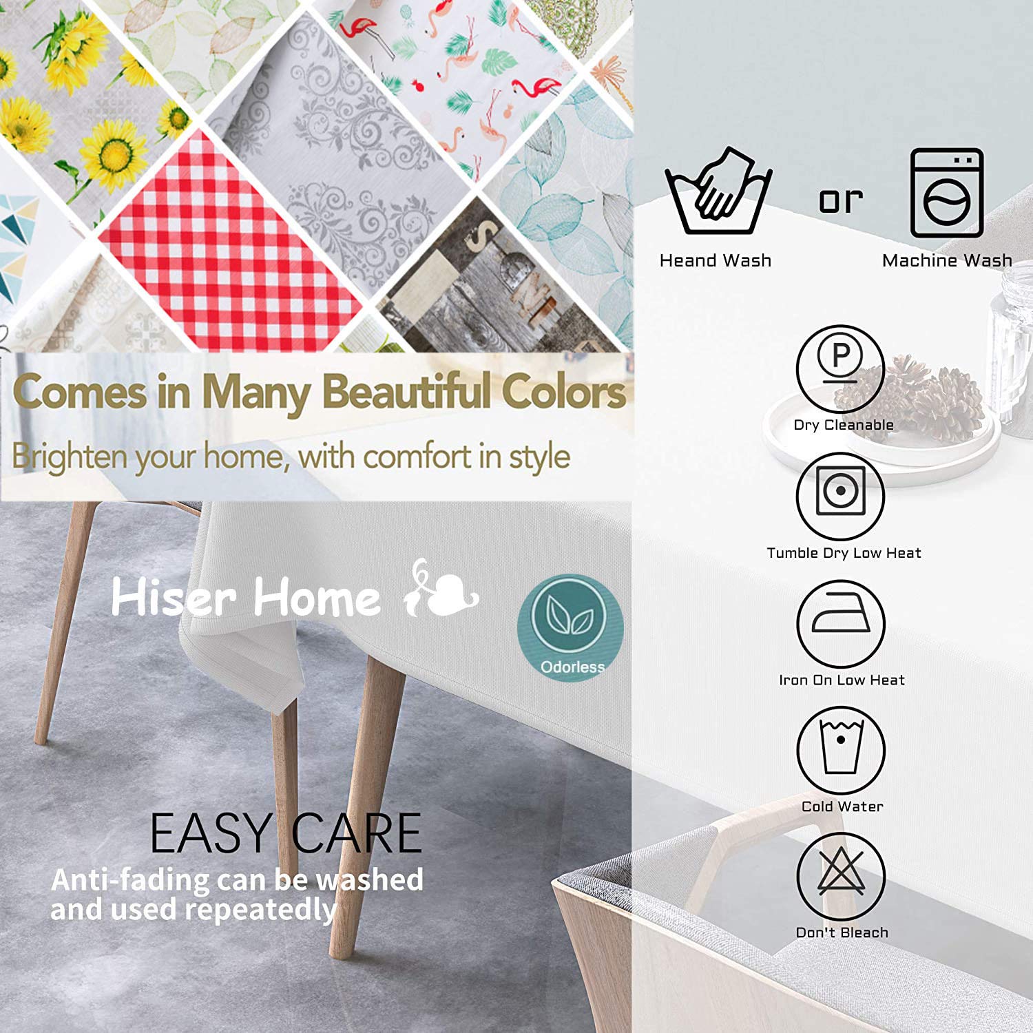 3D Géométrique Triangle Marbre Bleu Rose Nappe De Table