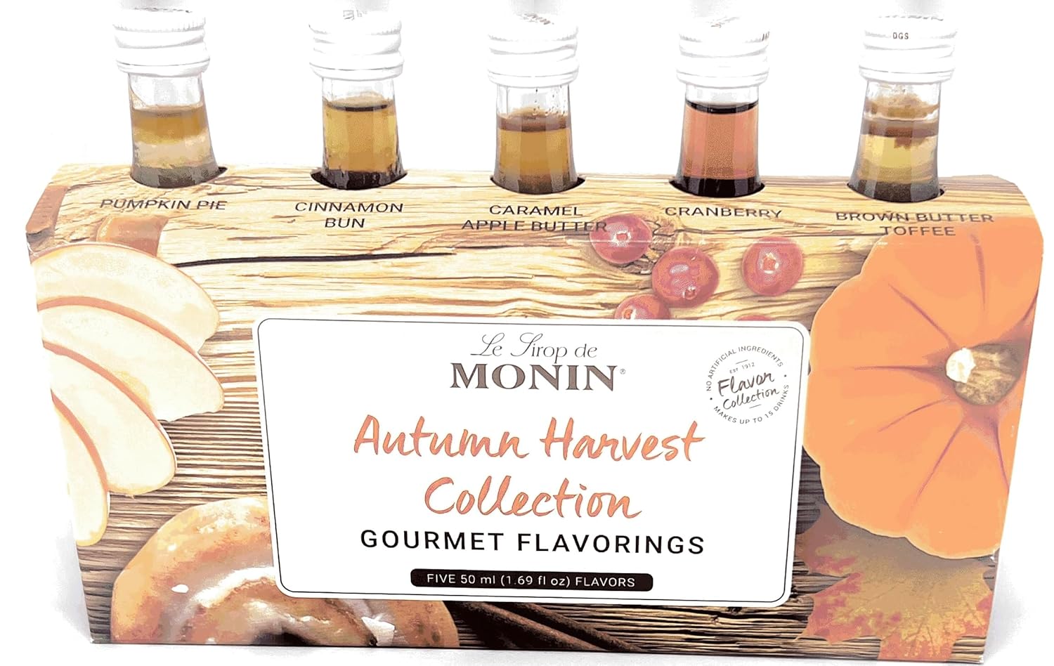 Monin autumn harvest coffee syrup collection