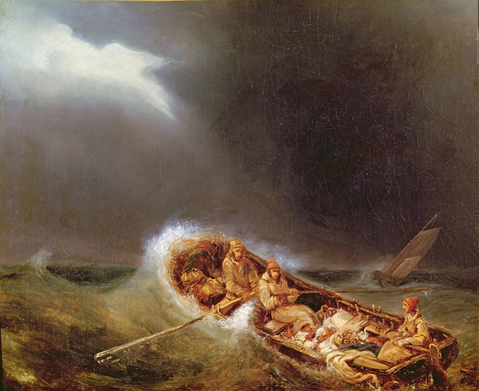 Lienzo de Eugene Isabey para un dormitorio elegante con diseño de 60x90cm 5