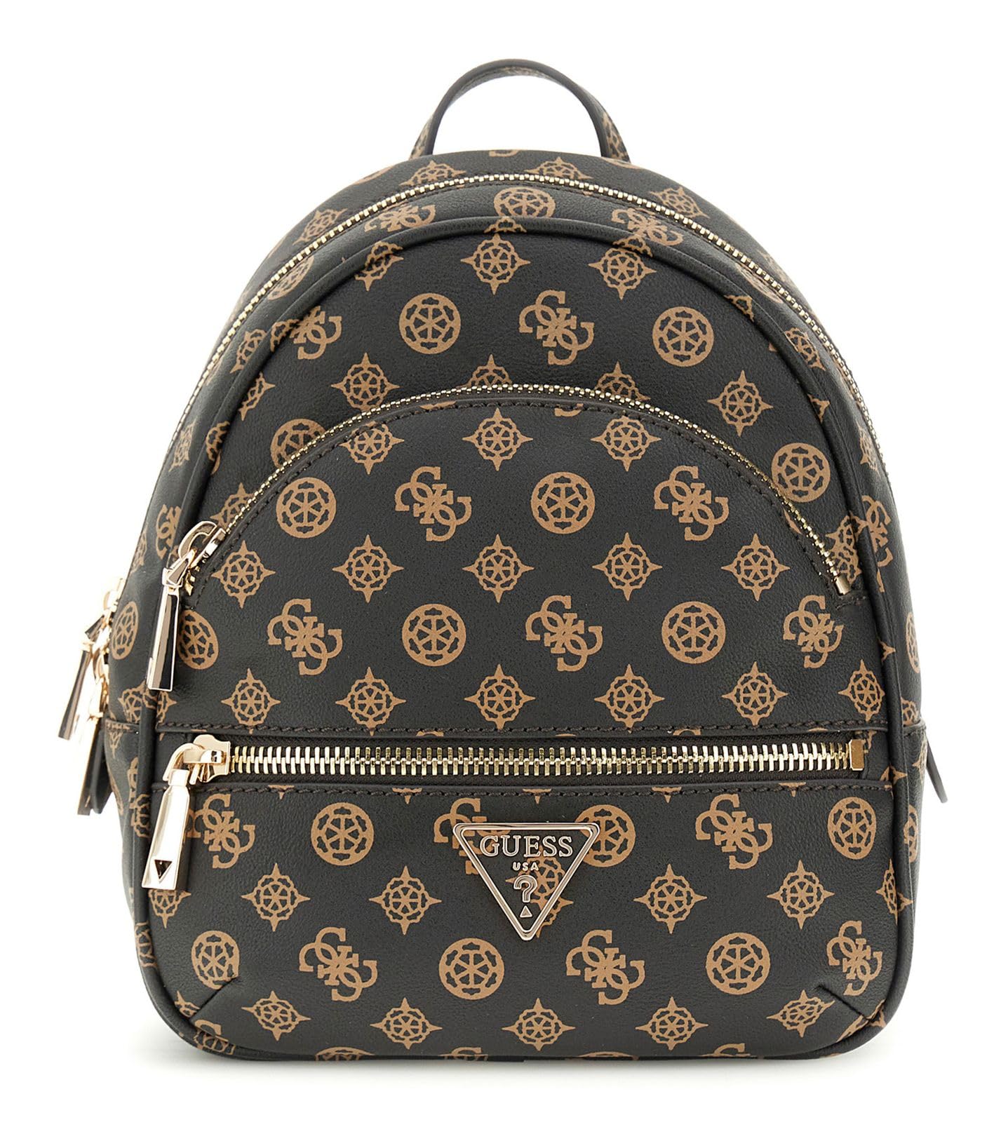 GUESS mochila de ocio Manhattan II Backpack Mocha Logo marrón oscuro