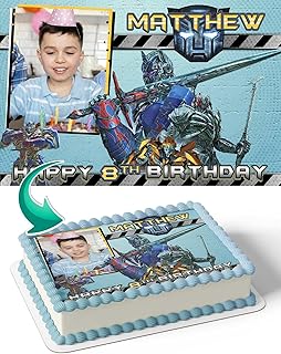 Cakecery Trans Optimus former Prime Bumble Frame bee Photo Frame Edible ...