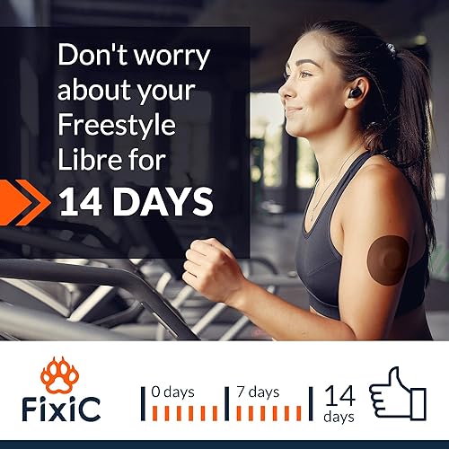 Miniatura 6 de Fixic Parche adhesivo Freestyle 25 piezas  Bueno para Libre 1, 2, 3  Enlite  Guardian  Sin pegamento en el centro del parche  Papel precortado