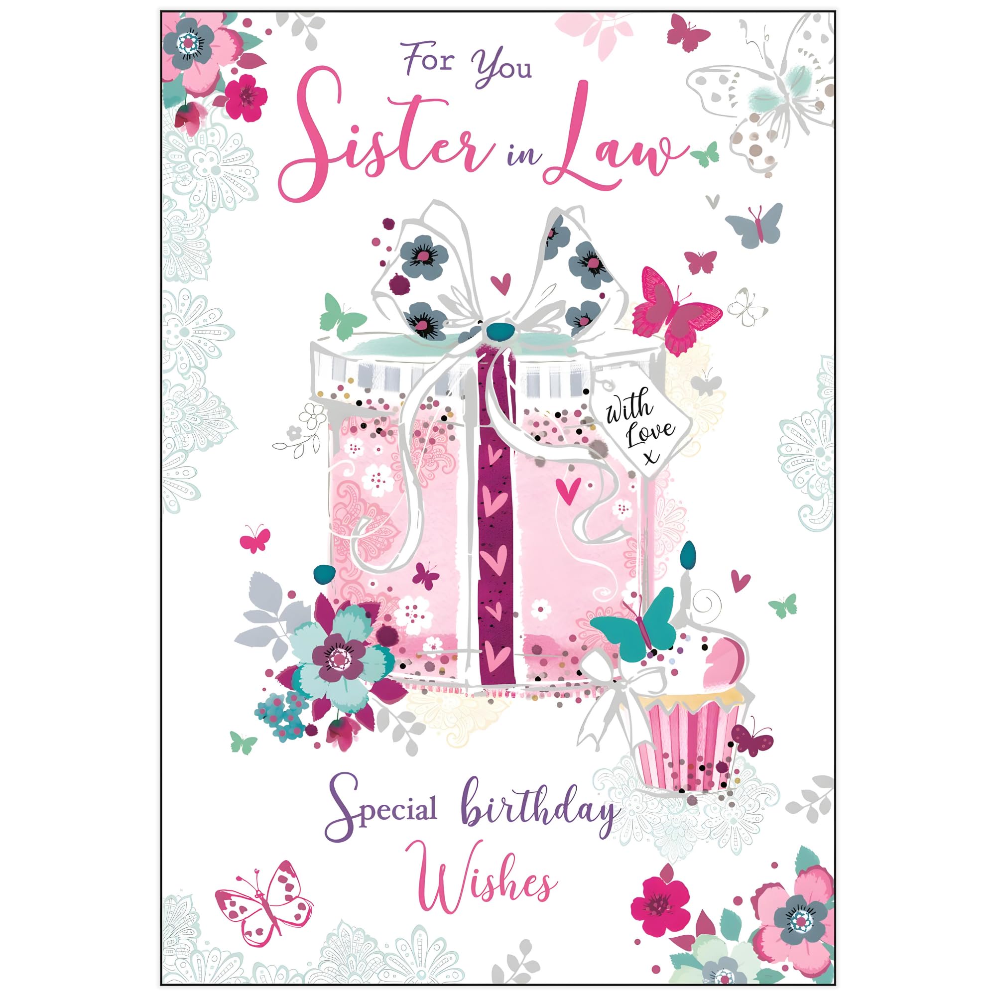 Regal Publishing Biglietto di auguri Happy Birthday, per donna, con scritta in lingua inglese Happy Birthday, per il tè del pomeriggio, dalla gamma Special Thoughts,For Her