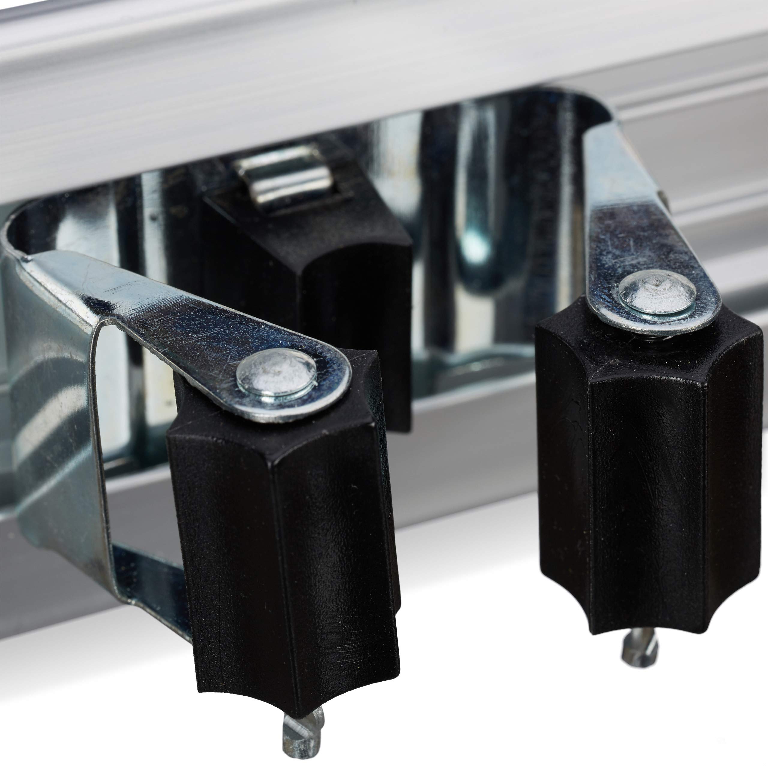 Relaxdays Porta Utensili da Parete in Alluminio Argento