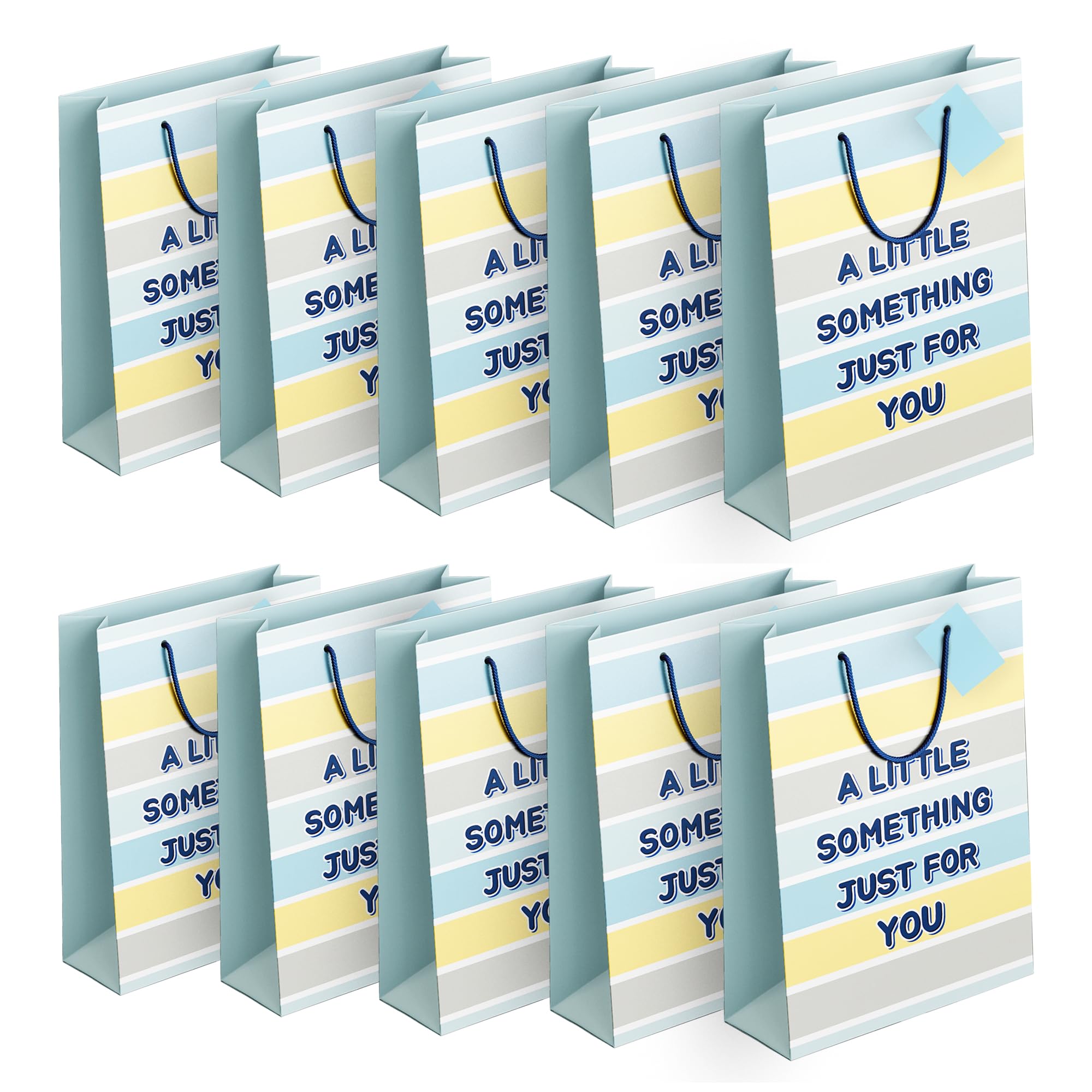 Haathka Homes Paper Gift Bags with Thank You Cards- for Return Gift bags, Shopping bag or Cover for Return Gifts for Birthdays,Weddings - Multipack (Small-Little Something, Pack of 20)