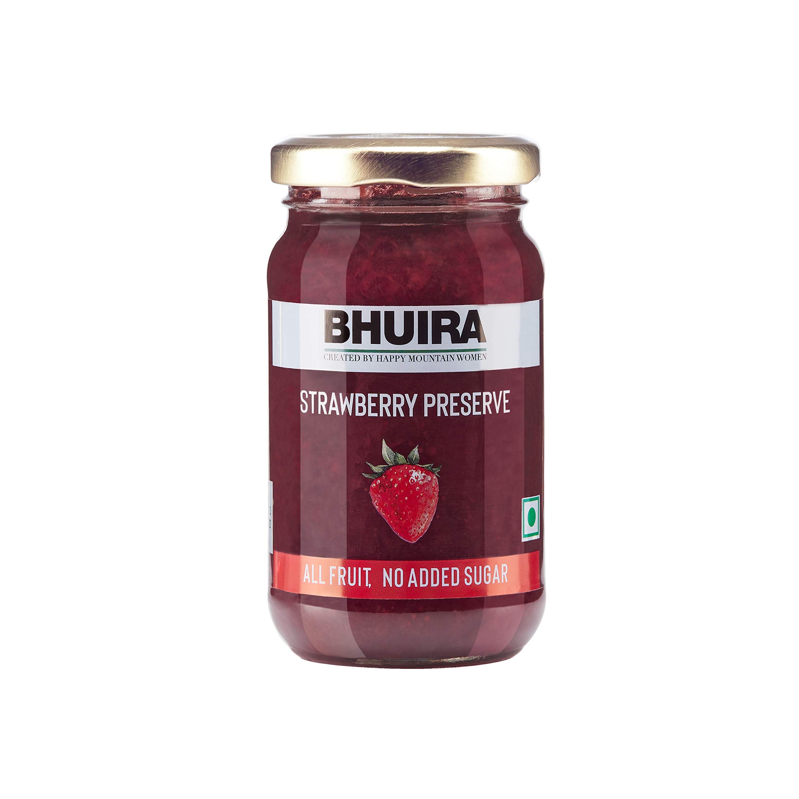 Bhuira|All Natural Jam Strawberry Preserve & Three Fruit Marmalade-240g Each|No Added Sugar|No Added preservatives |No Artifical Color Added |Pack of 2 - Image 3 thumbnail