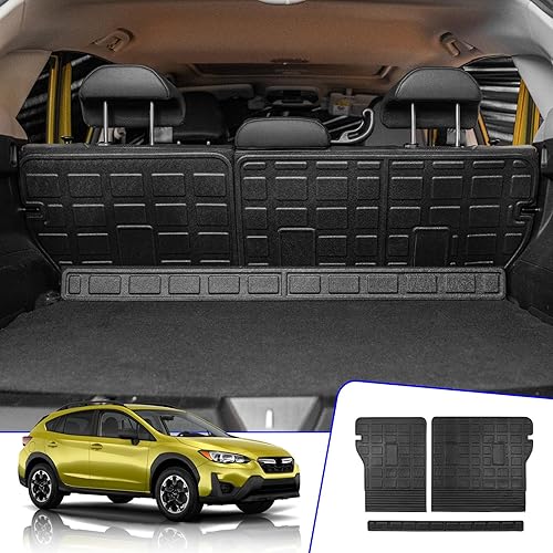 Miniatura 1 de Rongtaod Protector de funda de asiento trasero compatible con Subaru Crosstrek 2018-2023, protector de asiento trasero, alfombrilla de carga, forro