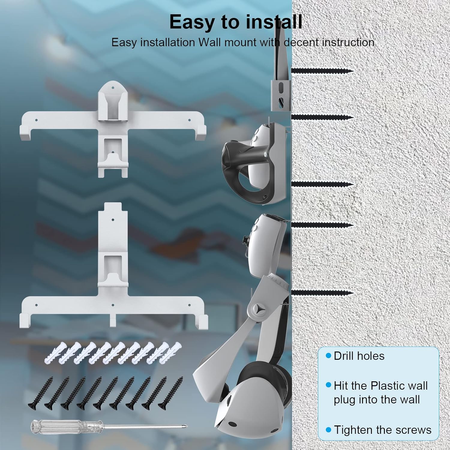 Tonxin（トンシン） 棚、壁掛けブラケット、収納スタンドホルダー、リモコン、ゲームコントローラーハンガー、フックディスプレイ棚