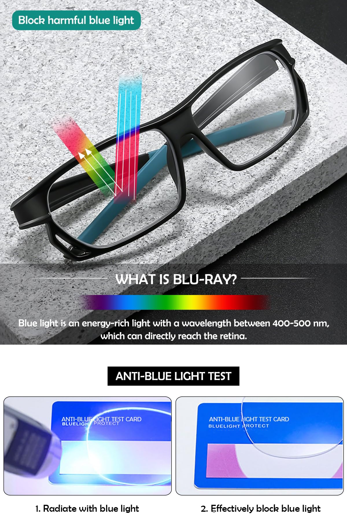 KOOSUFA Selbsttönende Gleitsicht Lesebrille Sportliche Gleitsichtbrille | Herren Damen, Progressive Multifokus, Photochrome, Blaulichtfilter, Leicht, UV-Schutz, Sonnenlesebrille +1.0-4.0