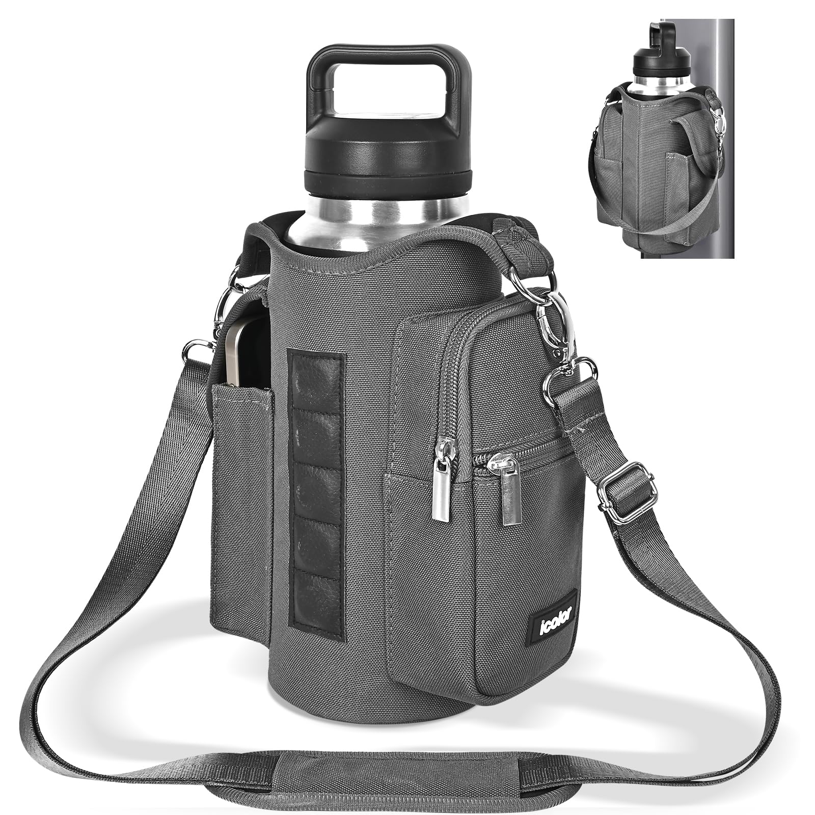 icolor Magnetic Gym Bag,Bolsa magnética para Gimnasio,Soporte de Botella de Agua Bolsas de Fitness magnéticas,5 Fundas de Bolsas de Fitness magnéticas incorporadas — view 18