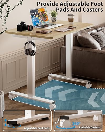 Miniatura 66 de Okin Escritorio eléctrico pequeño de pie, 40 x 24 pulgadas, altura ajustable, color negro, estación de trabajo para oficina en casa Negro