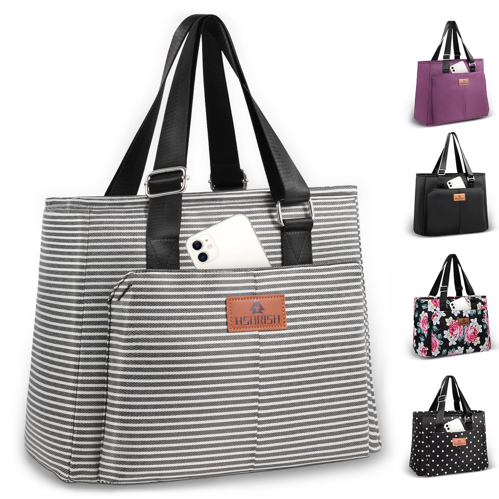 HSHRISH Borsa Termica Porta Pranzo Donna, Grande a prova di perdite Borsa  Frigo Pranzo Ufficio, Shopping Scuola Viaggi Campeggio All'aperto Picnic,  15L Stripe : Amazon.it: Casa e cucina