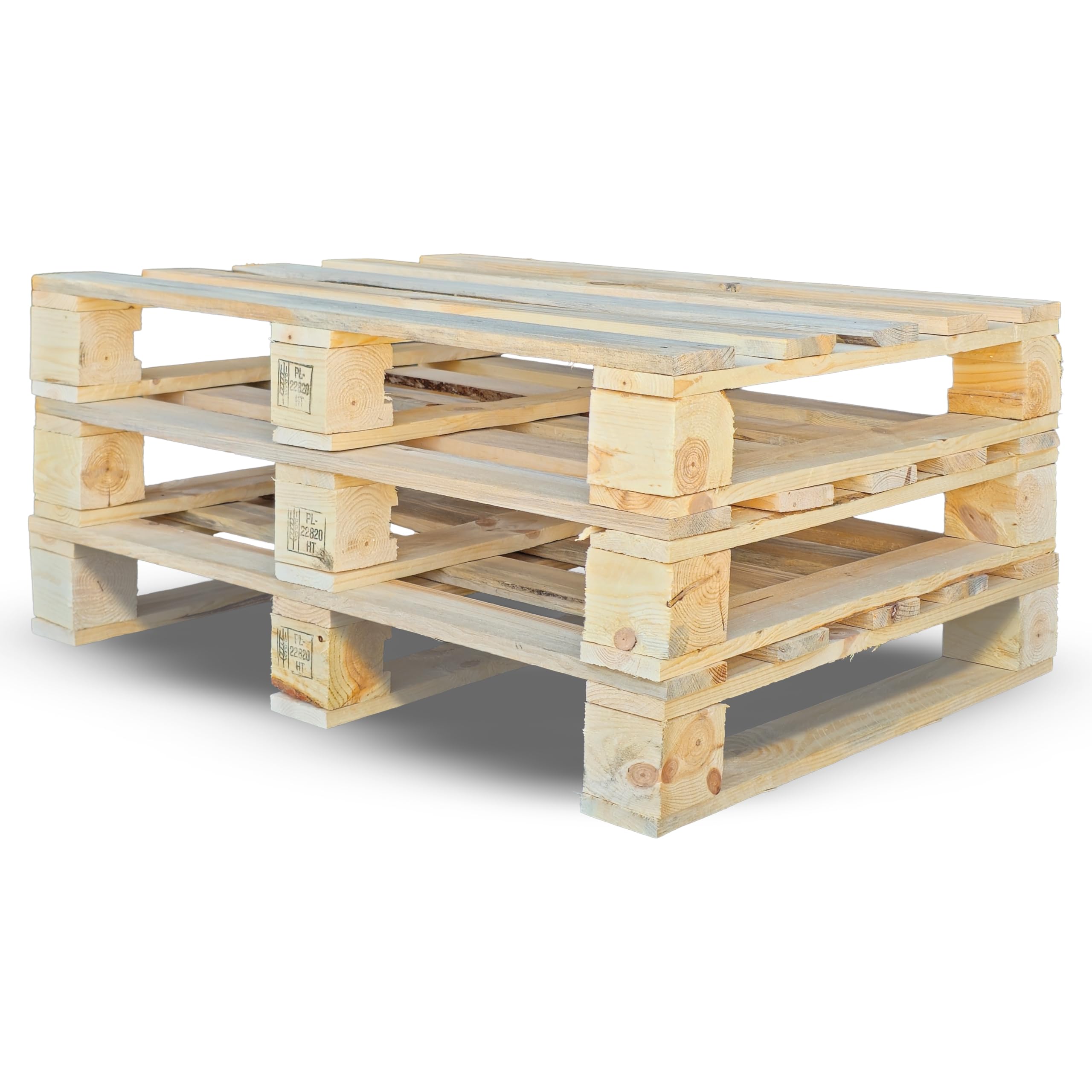 Einwegpalette 60x80 cm NEU Holz Vollholz Palette Traglast 500 kg | 3 Stück