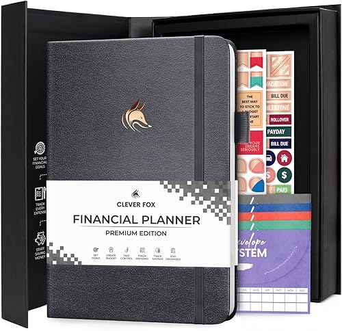 Miniatura 7 de Clever Fox Planificador de presupuesto edición premium, cuaderno de seguimiento de gastos + 5 sobres de efectivo, organizador de presupuesto libro