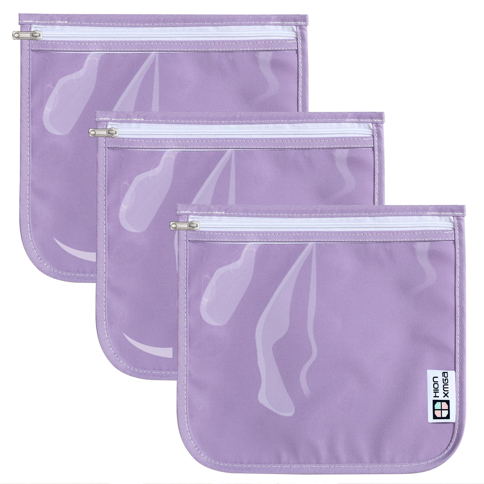 HIONXMGA TSA Approved Toiletry Bag, Set of 3 Clear Travel Toiletry Bag Quart Size Zipper Travel Pouch, Waterproof Makeup Cosmetic Bag for Women Men