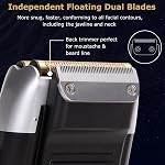 Kemei Professional Electric Foil Shaver for Men Razor with Bald Trimmer Cordless Shavers Rechargeble LED Display 2 in 1