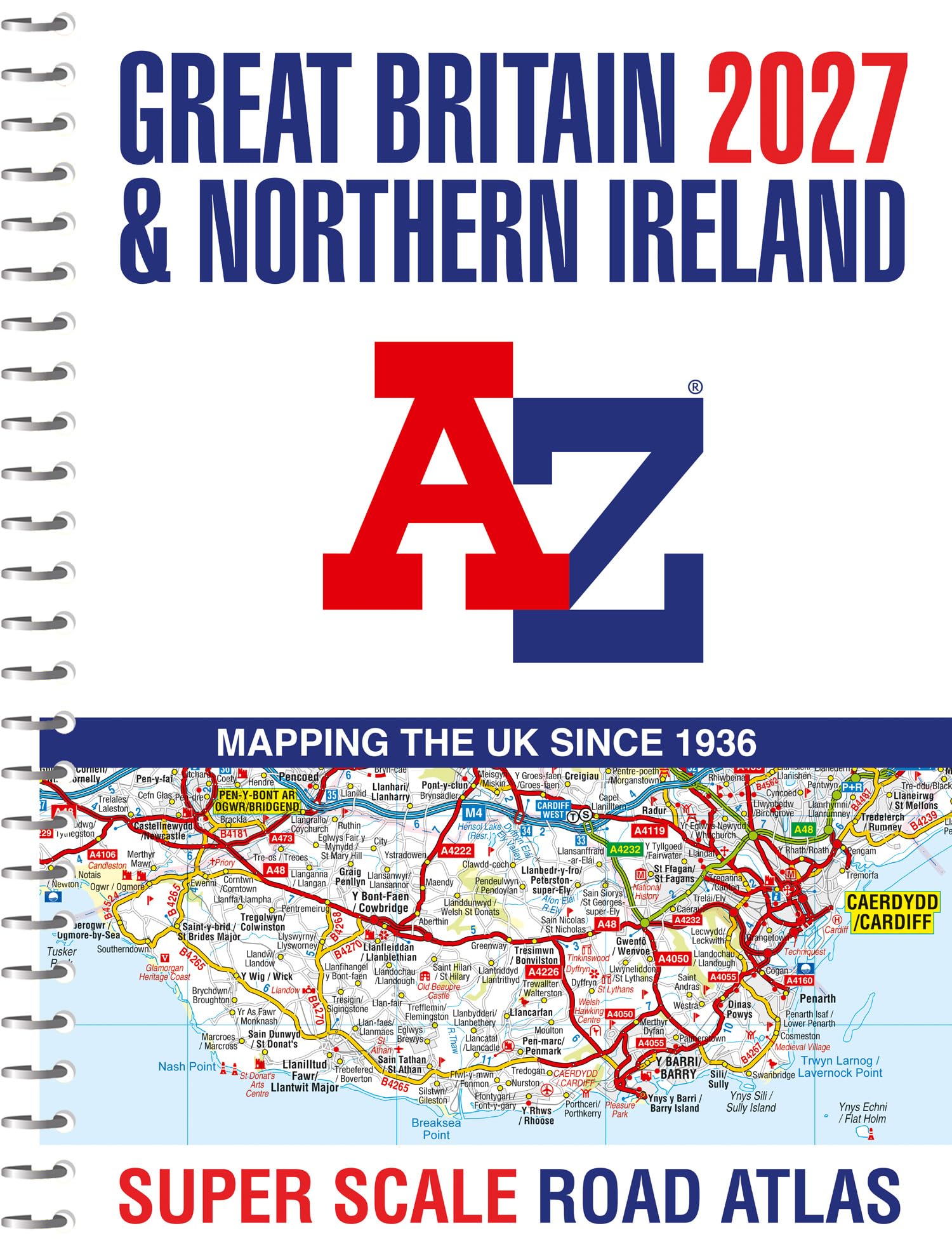 A–Z maps - Great Britain Super Scale Road Atlas - Paperback Book