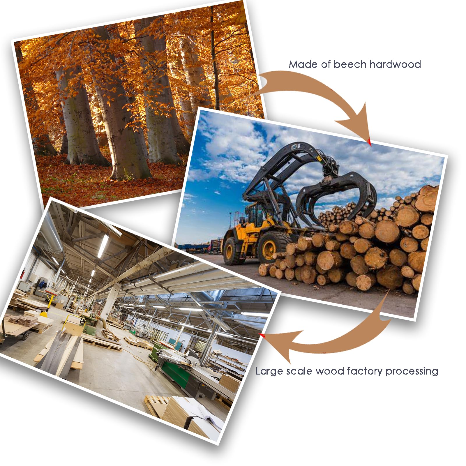 uxcell Lot de 4 glissières de tiroir en bois, rail de guidage