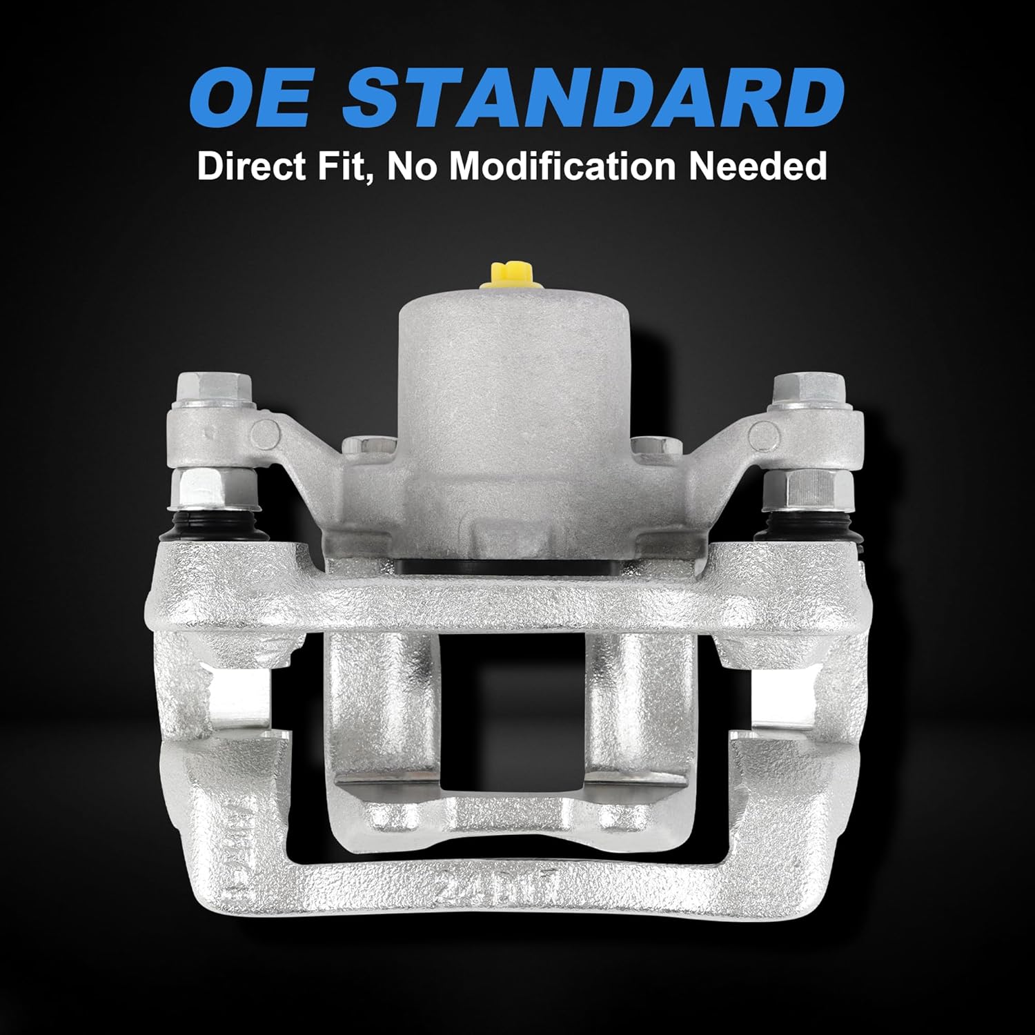 Rear Disc Brake Caliper Assembly with Bracket – Compatible with Hyundai Sonata 2011-2015, Kia Optima 2011-2015 – Replaces 19-B6456, 19-B6457 – Rear Left & Right – 2-PC Set