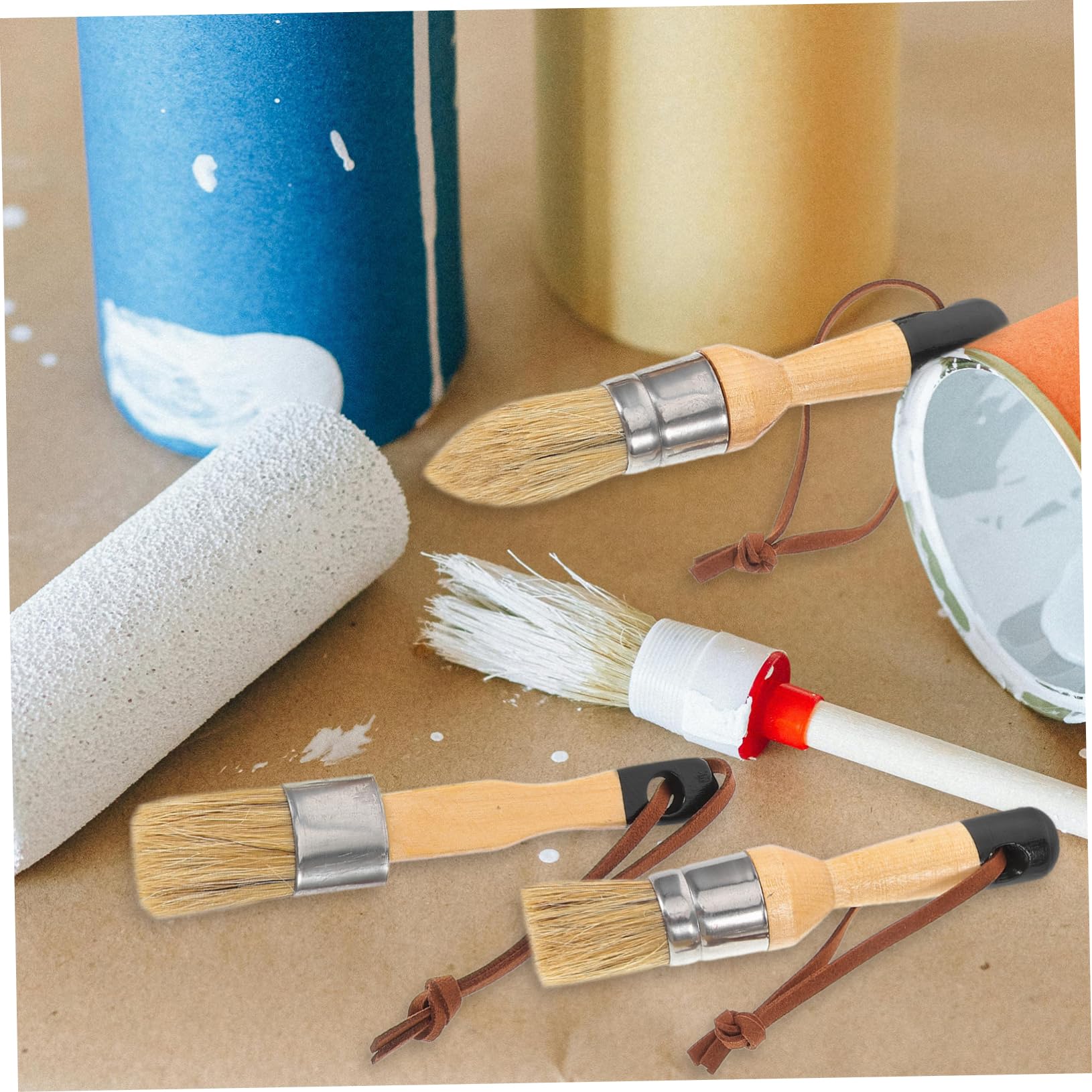 Artibetter 15piezas De Multifuncional Juego De Pinceles Resistente Al para y Cera Muebles para Decoración del