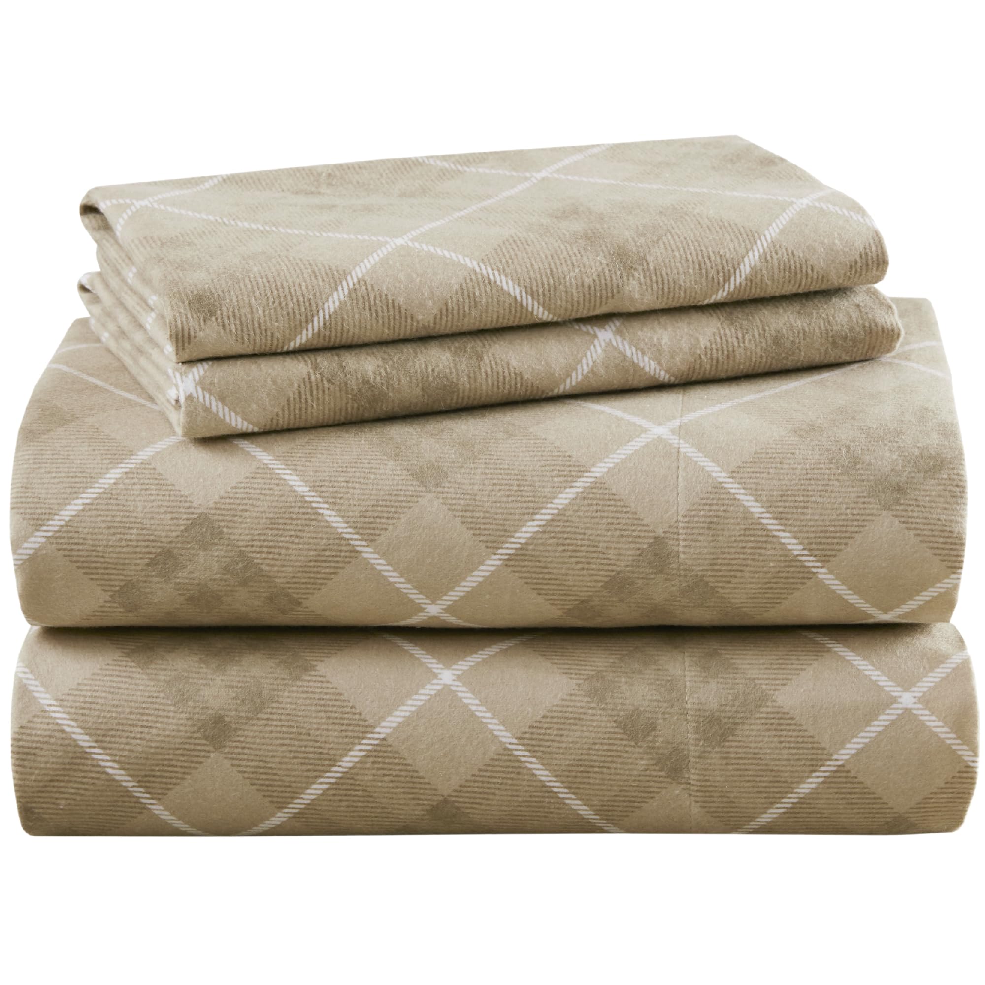 Parure de lit coton chaleureuse pour chambre cosy brun clair
