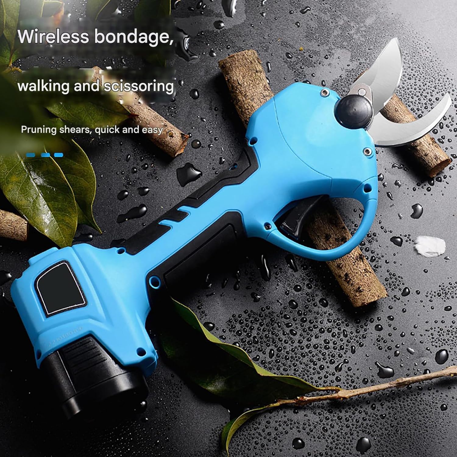 Electric Pruning Shears for Gardening, 1.1" Cutting Diameter Rechargeable Fruit Tree Trimmer Cordless Pruner with LCD Display, 2.0Ah Battery