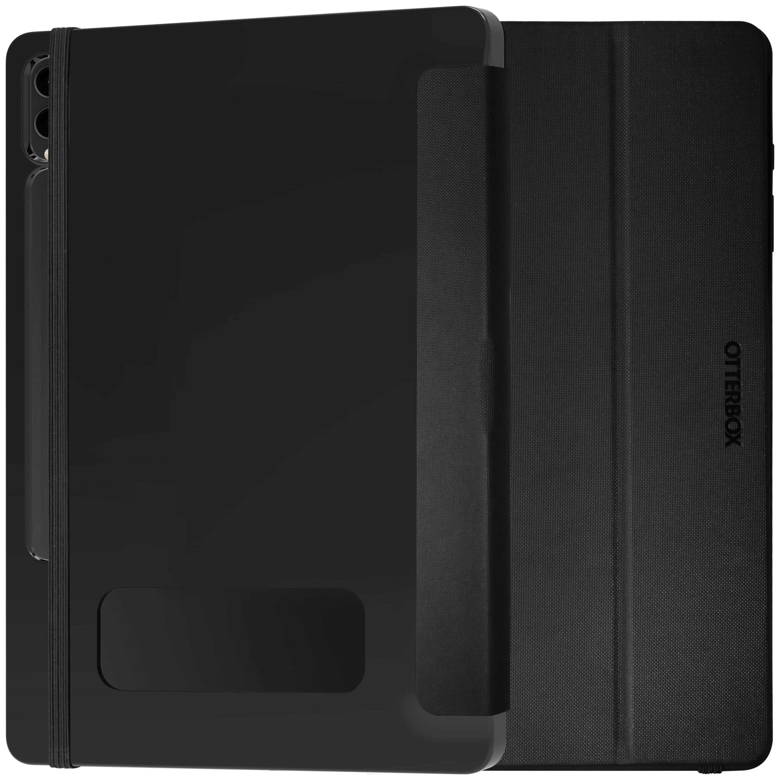 Cover OtterBox React Folio Case per Samsung Galaxy Tab S9+ / Samsung Galaxy Tab S10+, antishock e cadute, ultra sottile, custodia Folio protettiva, testata a norme MIL-STD 810G, Nero