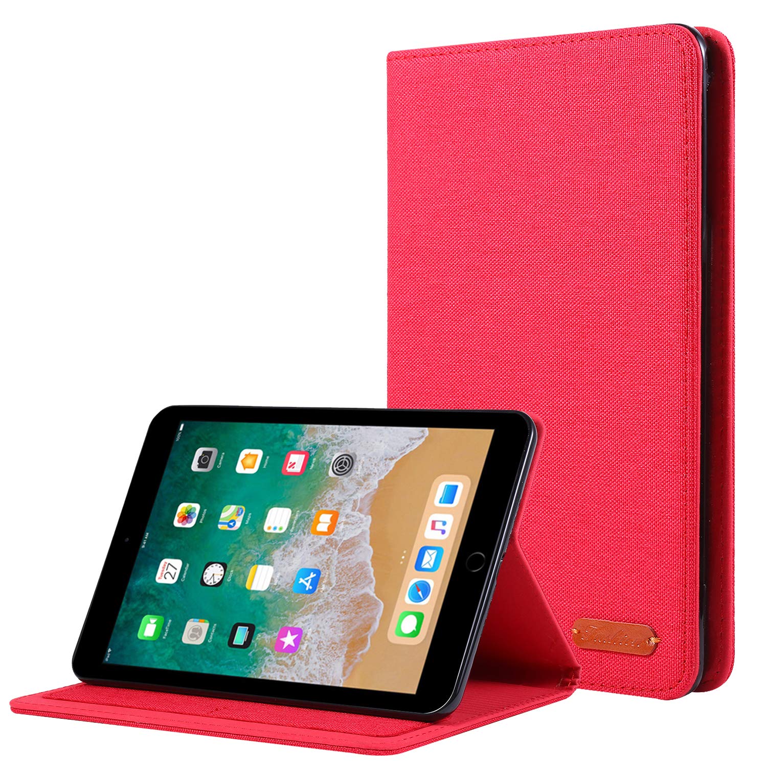 Housse iPad mini pour transport urbain et lecture mains libres rouge - 7