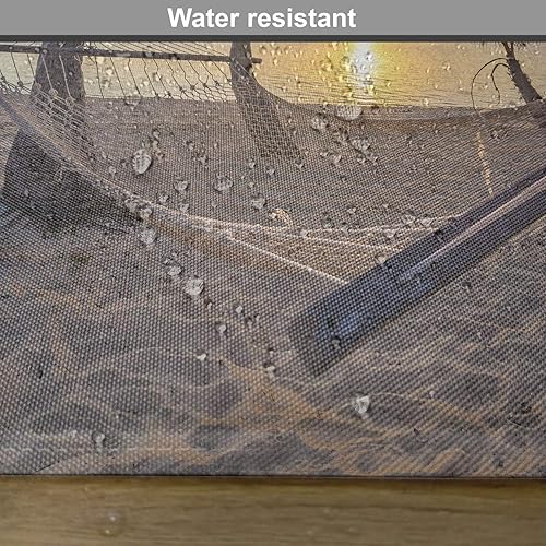 Miniatura 6 de Ambesonne Tropical Place Mats - Juego de 4 manteles individuales de tela lavable para mesa de comedor, tamaño estándar, color marrón arena