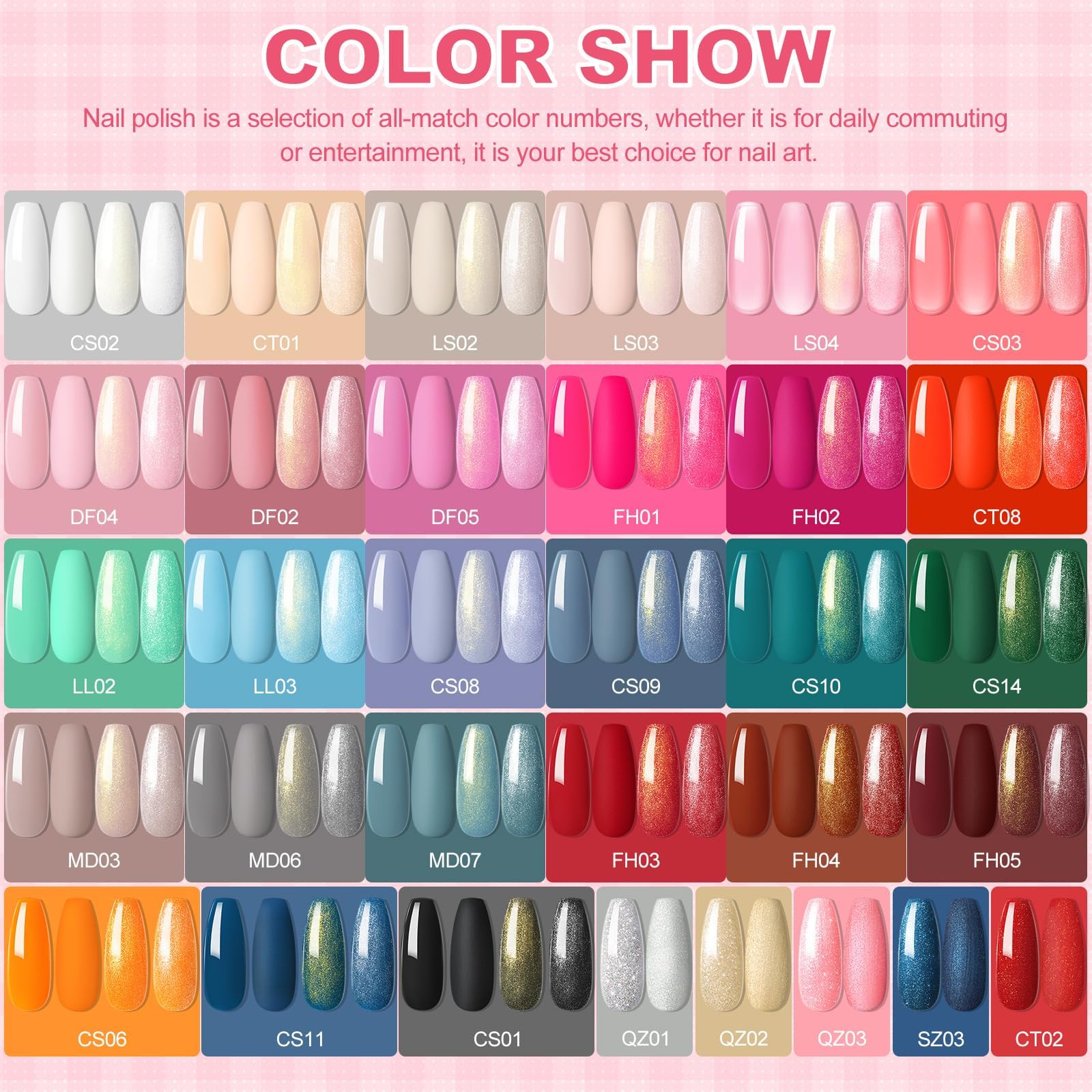 Kit Vernis Semi Permanent Complet PEACECOLOR - 35 Couleurs avec Ponceuse pour Ongles, Lampe UV/LED, Base et Top Coat Kit Ongle Gel UV Complet Nail Art Kit Manucure