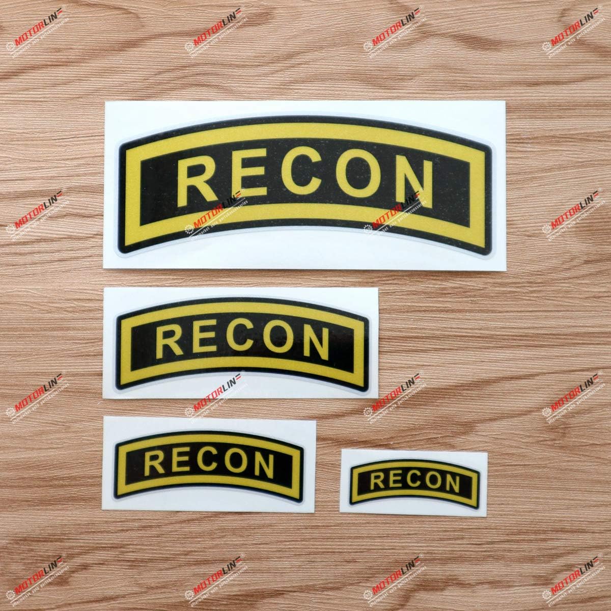 Recon Army Recce Decal Vinyl Sticker - 4 Pack Reflective, 2 Inches, 3 Inches, 4 Inches, 6 Inches - for Car Boat Laptop Cup Phone