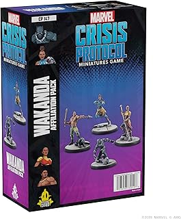 Atomic Mass Games Marvel Crisis Protocol Wakanda Affiliation Pack | Miniatures Battle Game | Strategy Game for Adults | Ages 14+ | 2 Players | Average Playtime 90 Minutes | Made by Atomic Mass Games