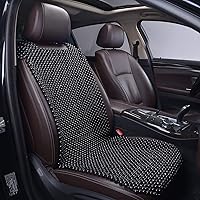Vista 6 de Fundas de asiento con cuentas grandes de oliva natural de 18mm para autos, fundas de asiento de automóvil con cuentas refrigeradas, fundas