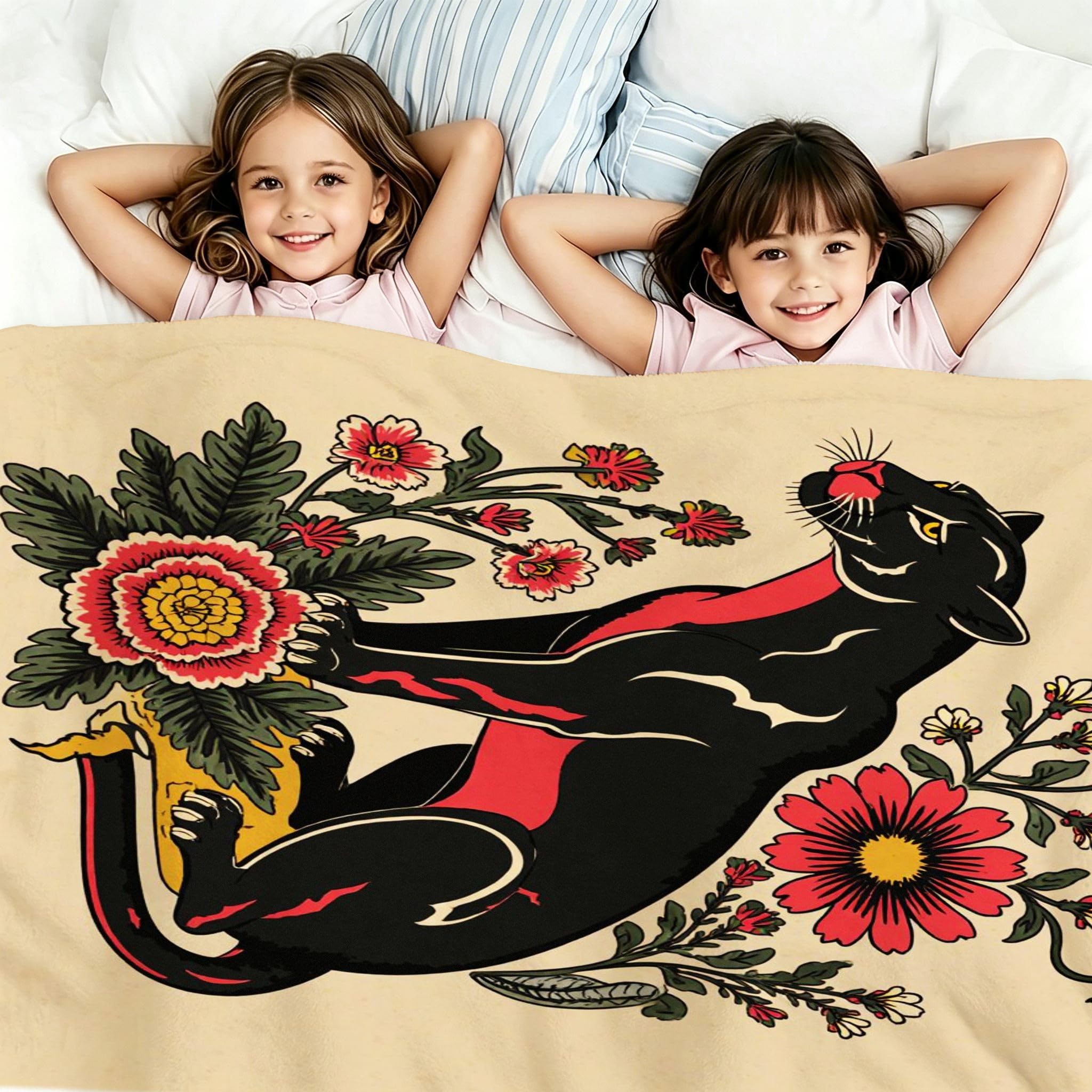 Coperta Pile Matrimoniale 240x260 cm Leopardo Nero, Coperta XXL Super Morbida Multiuso Come Copriletto o Plaid da Salotto, Calda e Leggera, Protezione dal Freddo, AW6072
