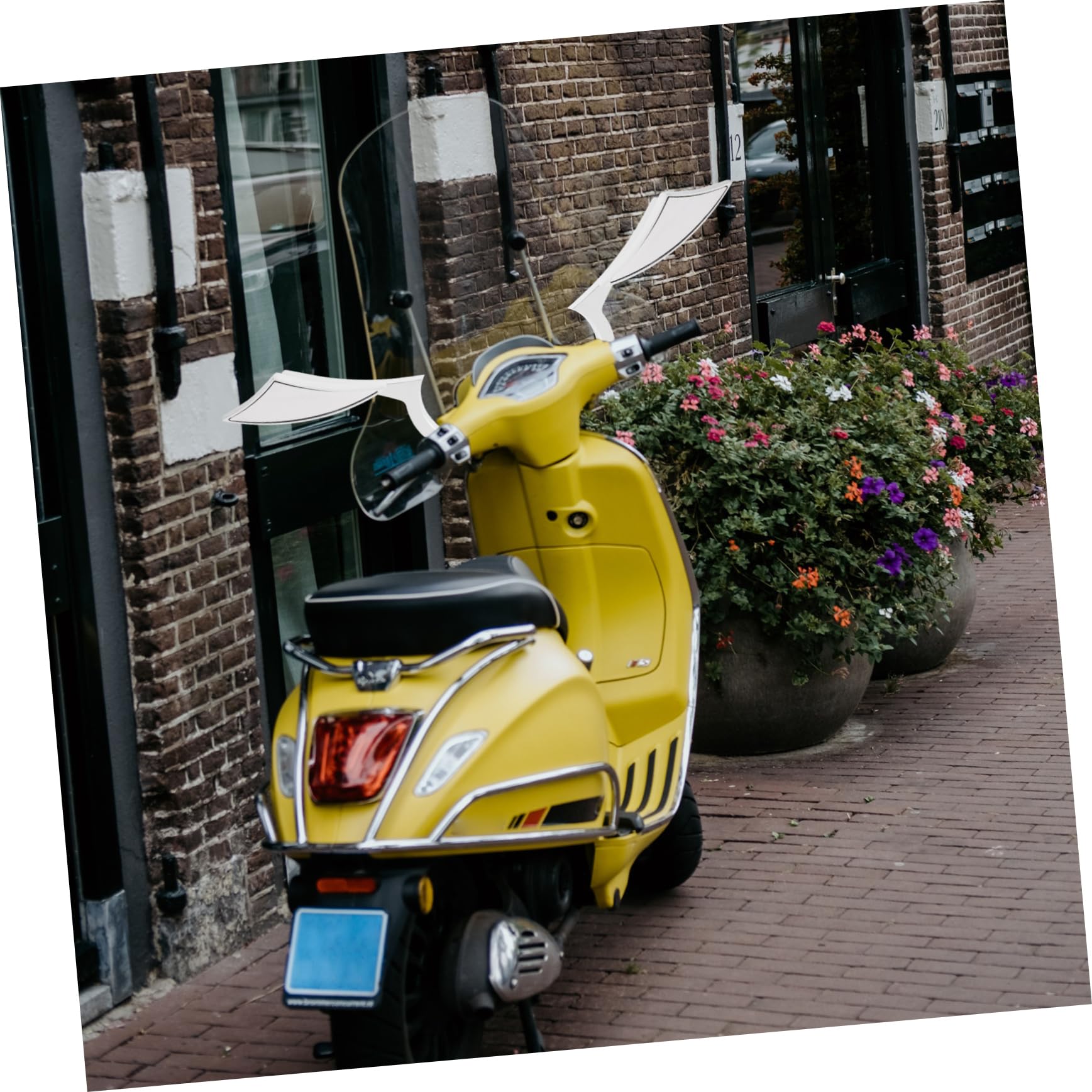 Specchietti Retrovisori Moto Manubrio 2 Pezzi Argento | Lega di Alluminio e Vetro, Installazione Semplice, Finitura Resistente alla Ruggine, Riduzione Dell’abbagliamento