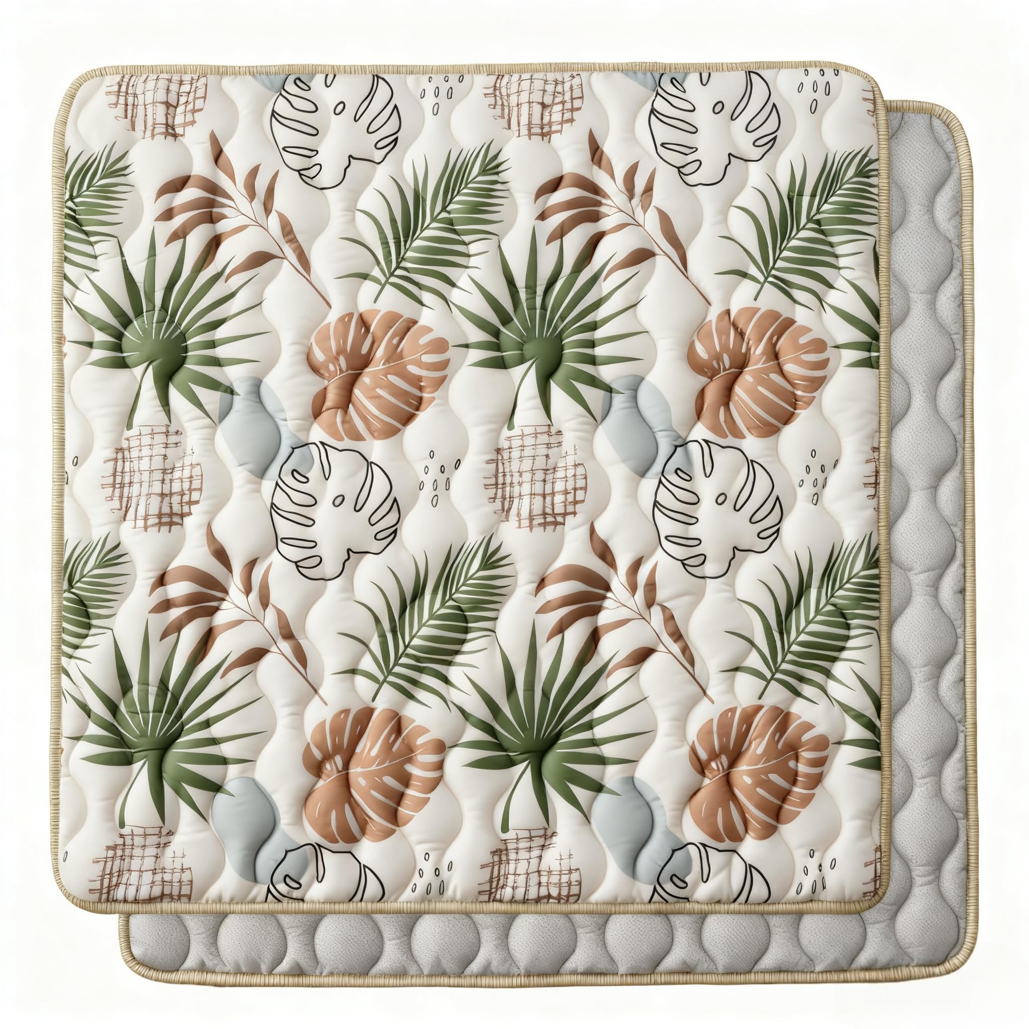 Bunnikins & Clover Premium Foam Baby Play Mat 71"x59"