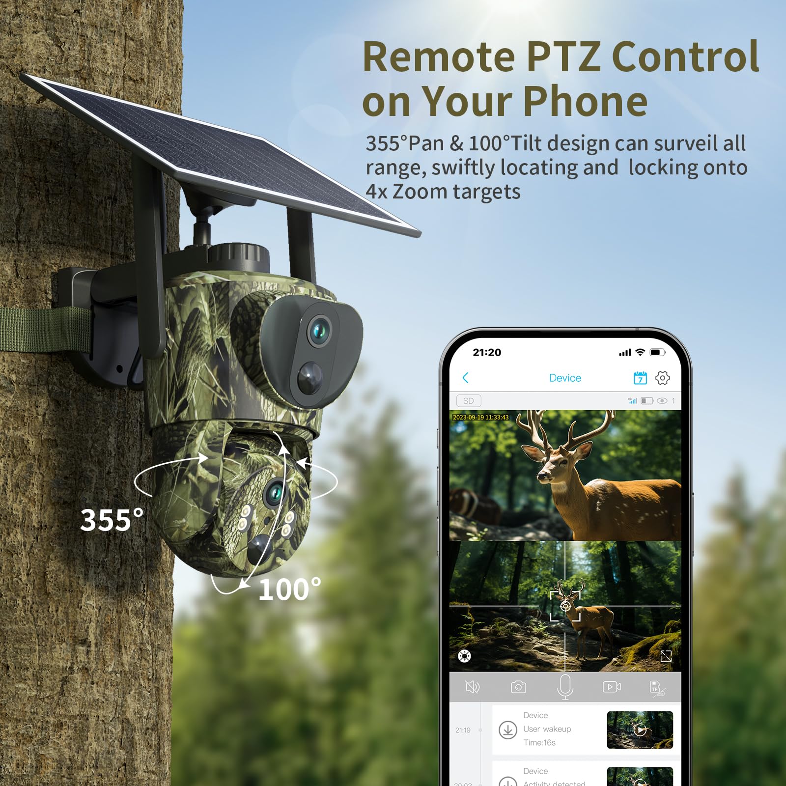 Snapklik.com : SEHMUA Trail Cameras Dual Lens Linkage Security Camera ...