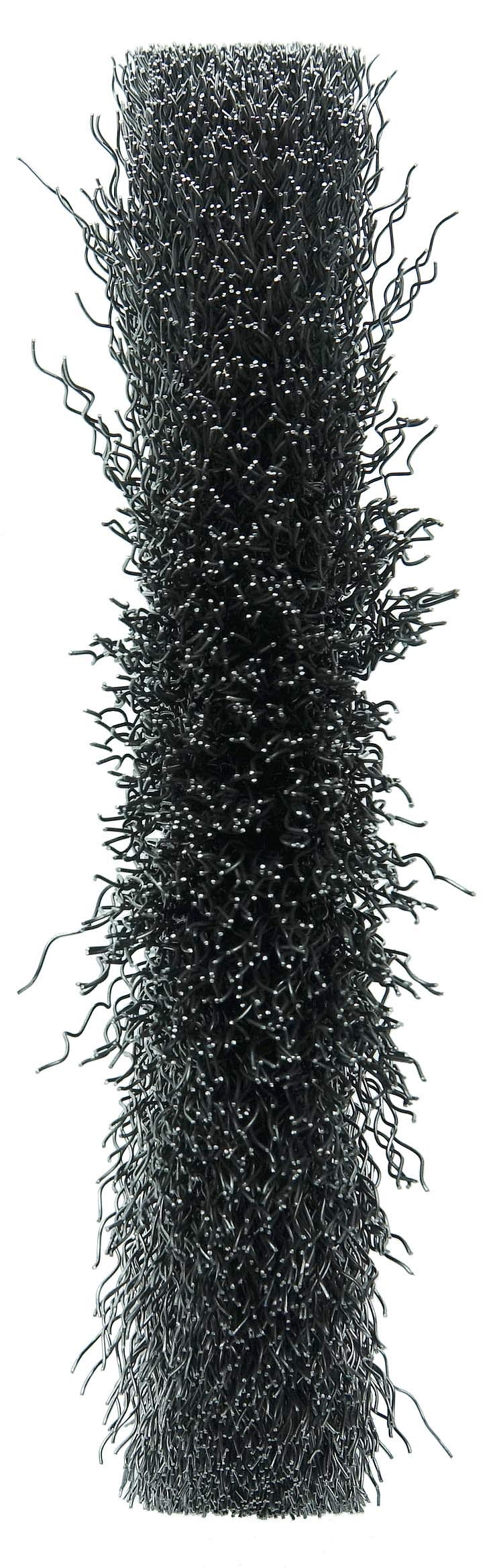 Weiler 6170 Rueda de alambre de rostro, 25,4 cm, tamaño mediano, llenado de acero de 0,50 cm, agujero para arbor de 5 cm