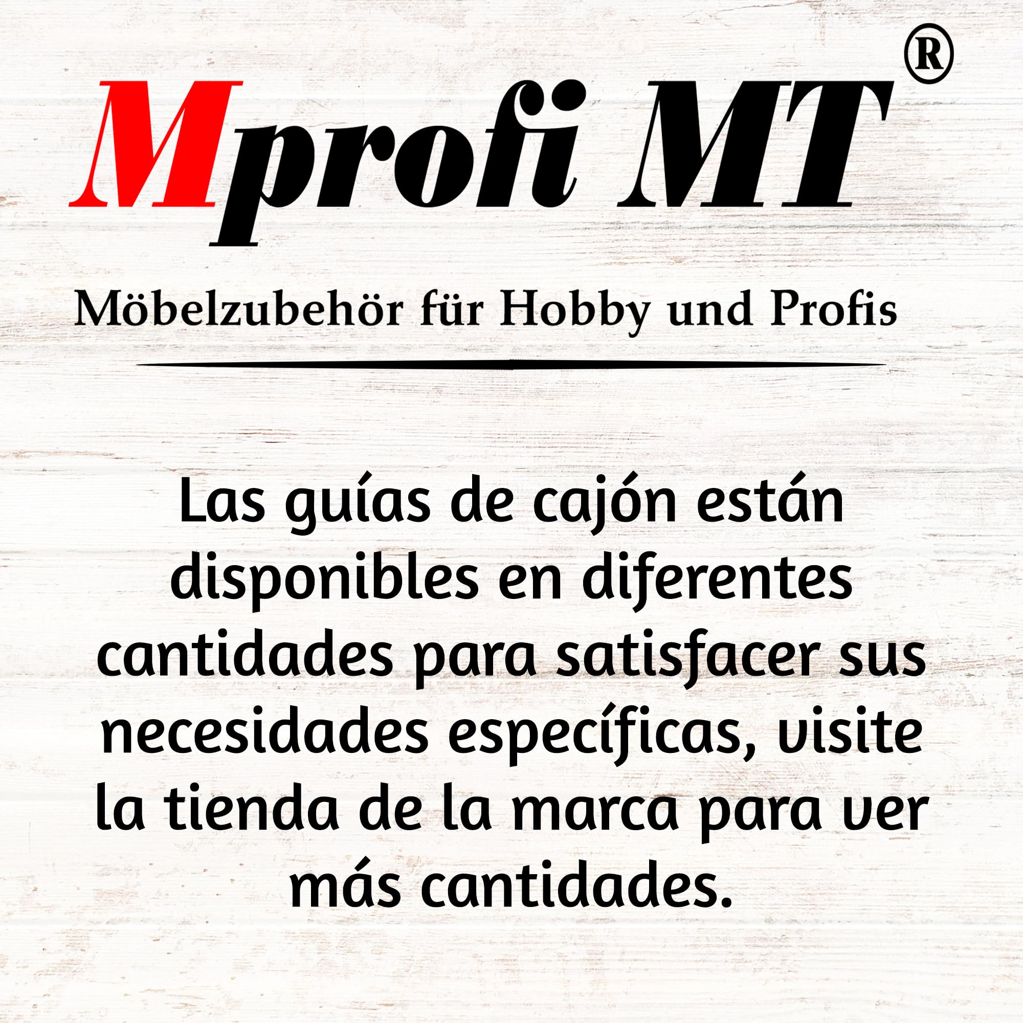 Mprofi MT® 20 Piezas, 10 Pares | Guías para Cajones | L:350mm | Correderas de Cajón | Extracción de Cajones | Rieles para Cajones | Guía de Bolas | Extracción Parcial