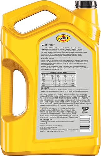 Miniatura 2 de Pennzoil 550045221-3PK Aceite de motor XLF marino de 1 galón (jarra de 1 galón, paquete de 3)
