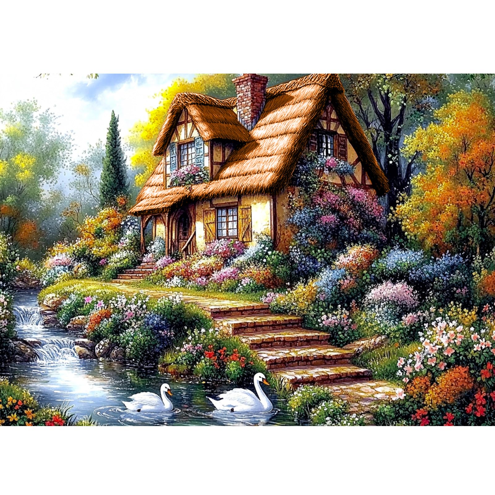 DAERLE 5D DIY Diamond Painting Beautiful Countryside